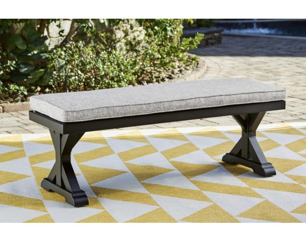 Ashley Beachcroft Black Outdoor Dining Bench large image number 5