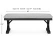 Ashley Beachcroft Black Outdoor Dining Bench small image number 7