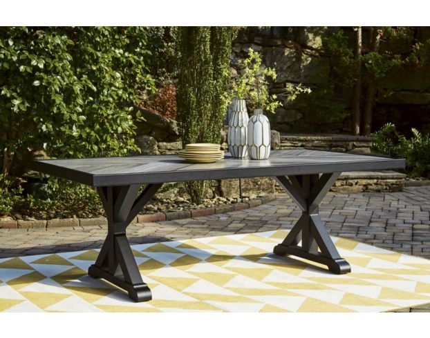 Ashley Beachcroft Black Outdoor Dining Table large image number 5