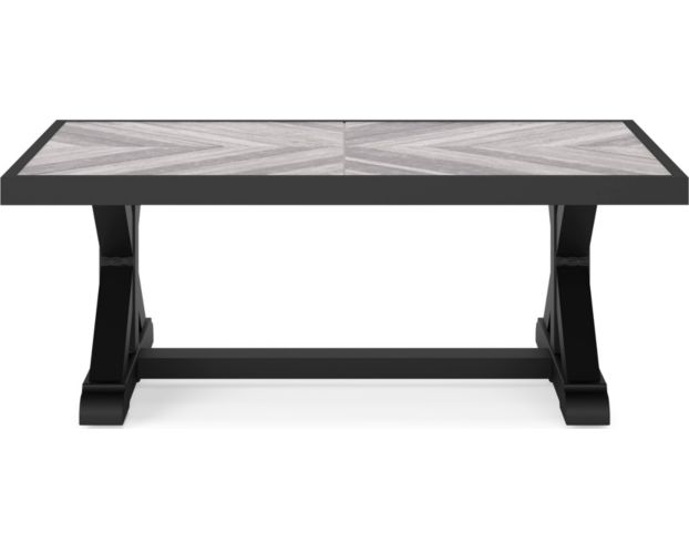 Ashley Beachcroft Black Outdoor Coffee Table large image number 1