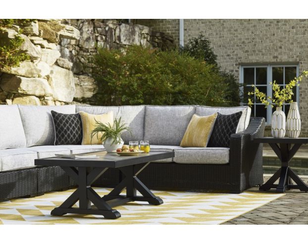 Ashley Beachcroft Black Outdoor Coffee Table large image number 8