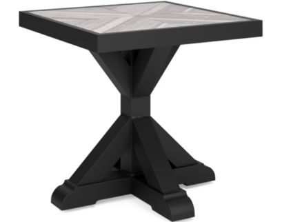 Ashley Beachcroft Black Outdoor End Table