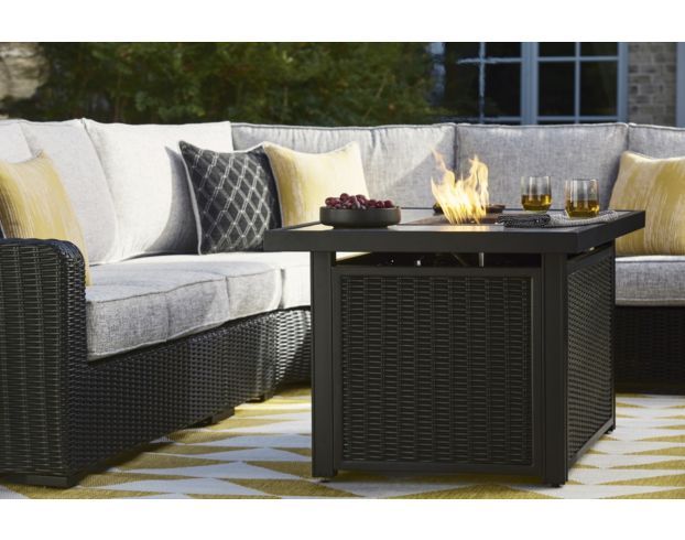 Ashley Beachcroft Black Outdoor Fire Pit Table large image number 4