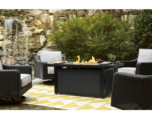 Ashley Beachcroft Black Outdoor Fire Pit Table large image number 9