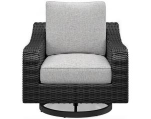Ashley Furniture Industries In Beachcroft Black Swivel Lounge Chair