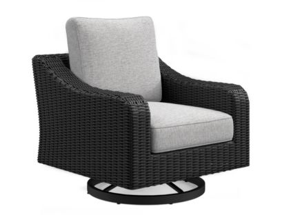 Ashley Beachcroft Black Swivel Lounge Chair