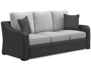Ashley Furniture Industries In Beachcroft Black Outdoor Sofa