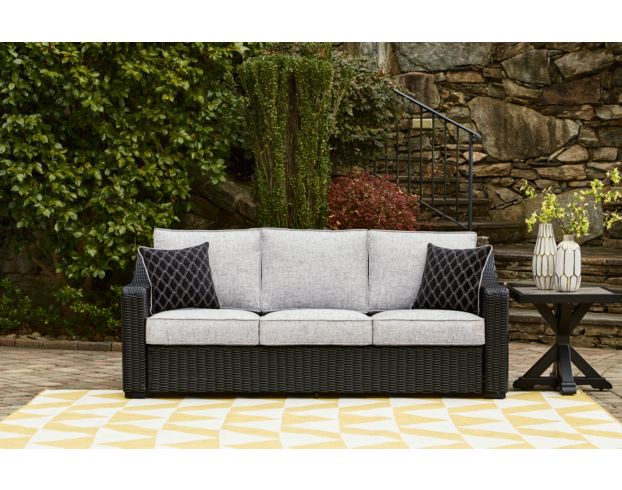 Ashley Beachcroft Black Outdoor Sofa large image number 5