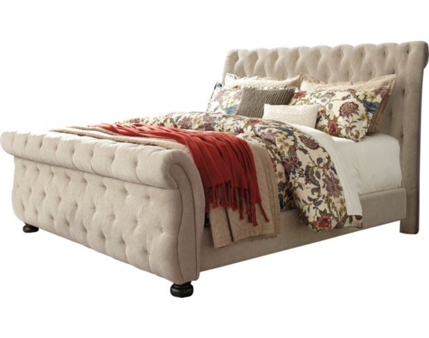 Ashley Willenburg Queen Upholstered Bed large image number 1