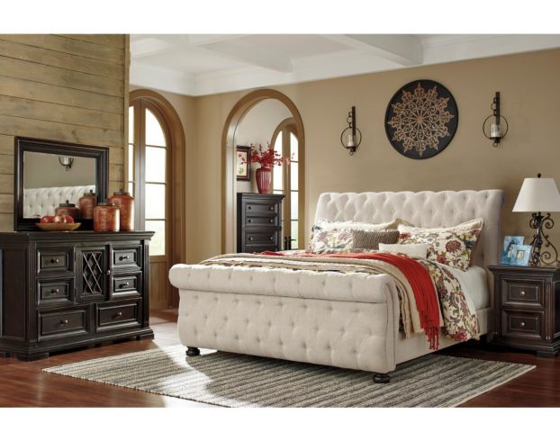 Queen Sleigh Bed Upholstery