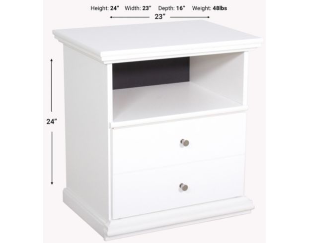 Ashley Bostwick Shoals White Nightstand large image number 3