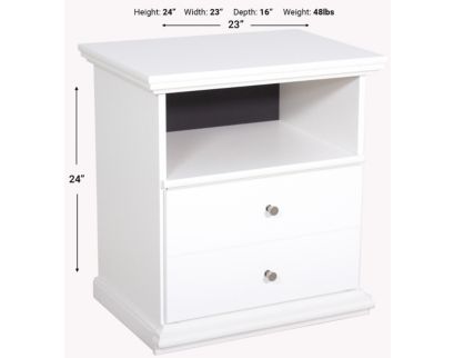 Ashley Bostwick Shoals White Nightstand