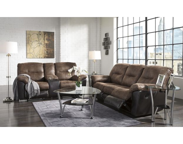 Ashley Follett Reclining Loveseat with Console large image number 2