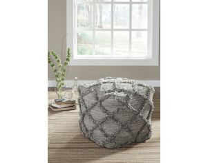 Ashley Adelphie Gray Pouf