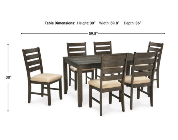 Ashley Rokane 7-Piece Dining Set large image number 11