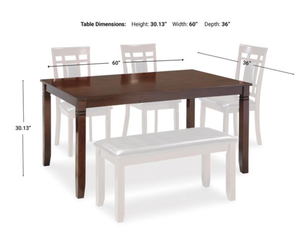 Ashley Bennox 6 Piece Dining Set Homemakers