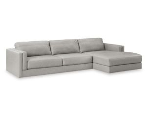 Ashley Amiata Glacier 2-Piece Leather Sectional with Right Chaise