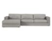 Ashley Amiata Glacier 2-Piece Leather Sectional with Left Chaise small image number 1