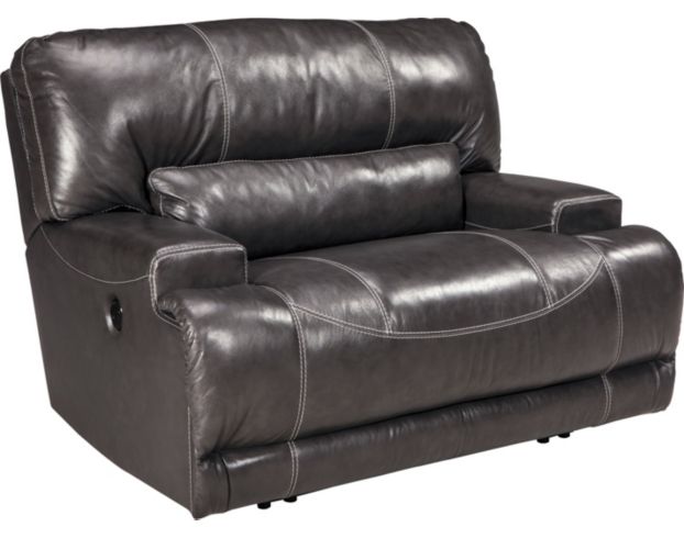 Wide leather deals recliner