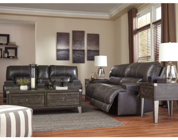 Ashley on sale leather couch