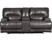 Ashley McCaskill Leather Reclining Console Loveseat small image number 1