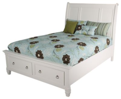 Ashley Prentice White King Storage Bed