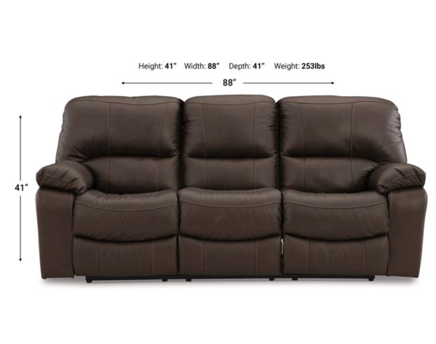 Ashley Furniture Industries In Leesworth Leather Power Reclining Sofa large image number 8