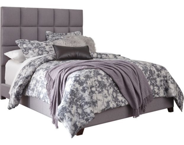 Ashley Queen Gray Upholstered Bed large image number 1