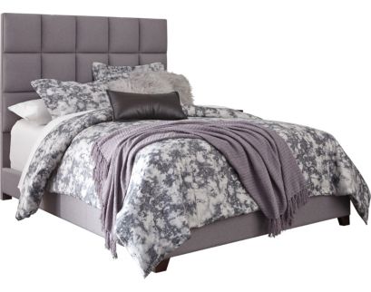 Ashley Queen Gray Upholstered Bed