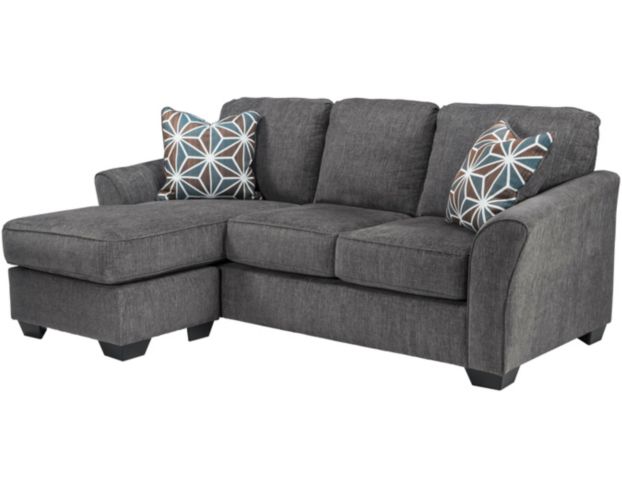 Signature design by ashley brise deals sofa with chaise in slate