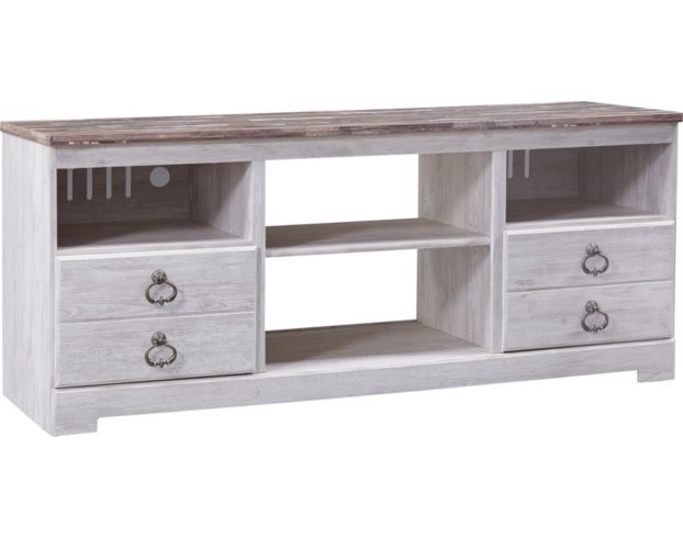 Ashley Willowton 64-Inch White TV Stand large image number 1