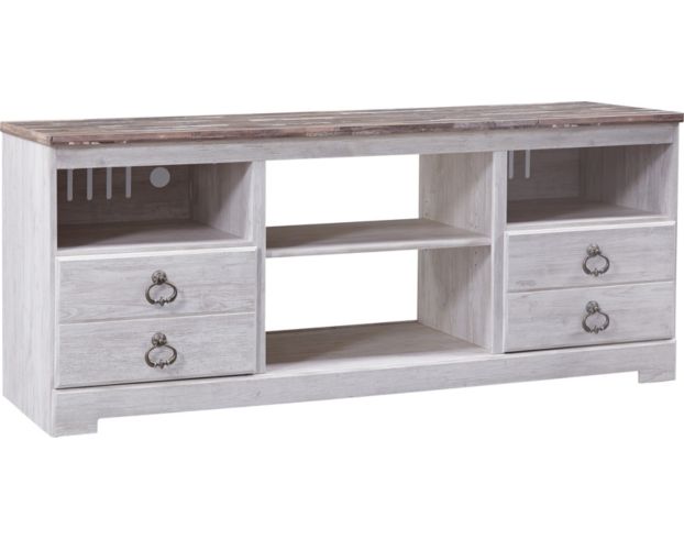 Ashley Willowton 64-Inch White TV Stand large