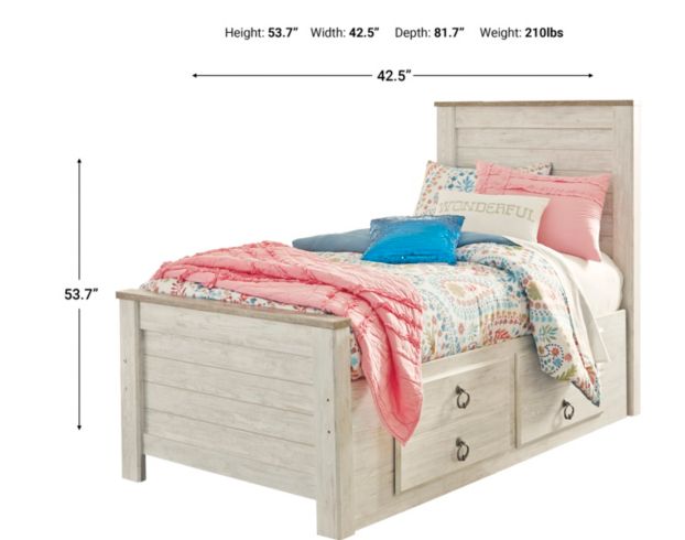 Ashley Willowton Twin Storage Bed large image number 3