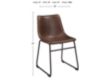 Ashley Centiar Brown Dining Chair small image number 3