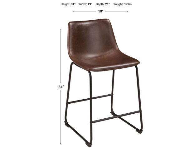 Ashley Centiar Brown Counter Stool large image number 3