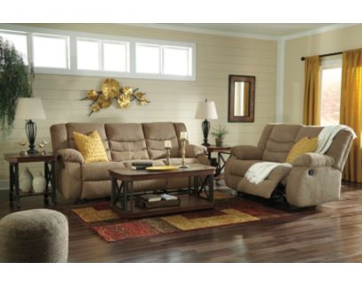 Ashley Tulen Mocha Reclining Loveseat