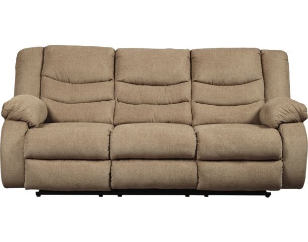 Ashley Tulen Mocha Reclining Sofa large image number 1