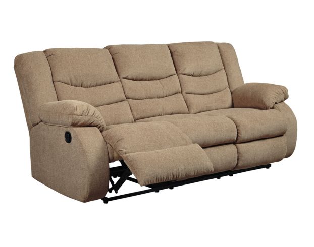 Ashley Tulen Mocha Reclining Sofa large image number 2