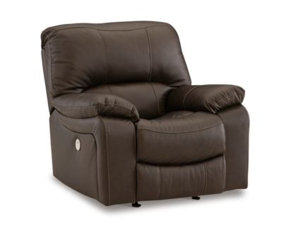 Ashley Leesworth Brown Power Rocker Recliner