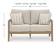 Ashley Hallow Creek Outdoor Loveseat small image number 8