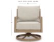 Ashley Hallow Creek Outdoor Swivel Lounge Chair small image number 7