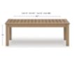Ashley Hallow Creek Outdoor Coffee Table small image number 7