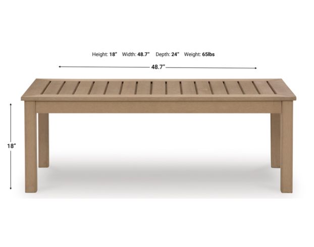 Ashley Hallow Creek Outdoor Coffee Table large image number 7