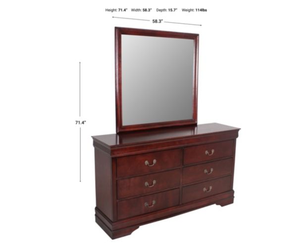 Ashley Alisdair Dresser with Mirror large image number 3