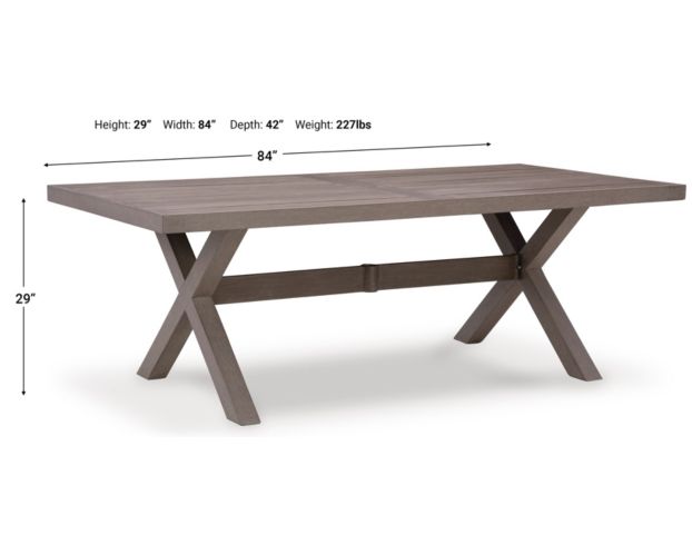 Ashley Hillside Barn Outdoor Dining Table large image number 8