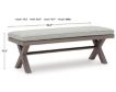 Ashley Hillside Barn Outdoor Dining Bench small image number 10