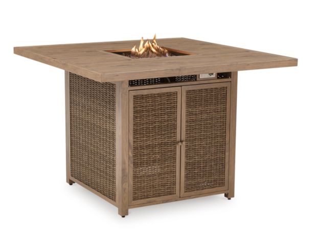 Ashley Walton Bridge Outdoor Fire Pit Bar Table large image number 2