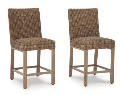 Ashley Walton Bridge Outdoor Bar Stool (Set of 2)