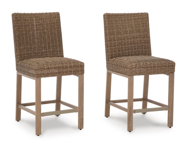 Ashley Walton Bridge Outdoor Bar Stool (Set of 2) large image number 1