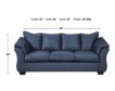 Ashley Darcy Blue Sofa small image number 2
